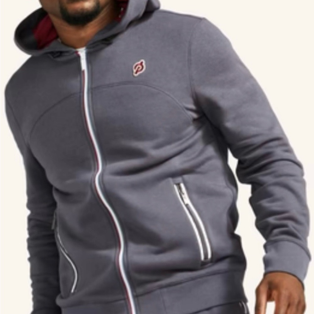 Peloton Rush Full Zip Hoodie Purple - XXL